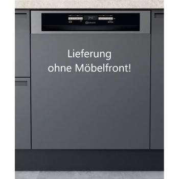Bauknecht BBO 3O539 PLGT - Geschirrspüler, Teilintegriert, Besteckschublade, Edelstahl, 60 cm